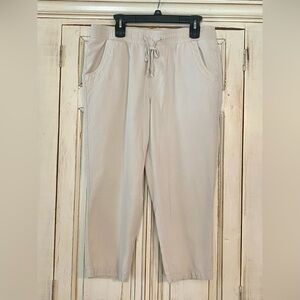 Maurices Light Beige Drawstring Comfy Casual Pants